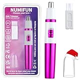 Nasenhaartrimmer Frauen, Damen Schmerzloser Ohr- und Nasenhaartrimmer für Frauen, Augenbrauen...