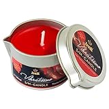 VIBRATISSIMO S/M Kerze Burning Red 50 ml I Niedertemperatur in rot I hochwertiger Kerzenwachs...