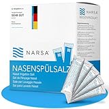 NARSA Nasenspülsalz 120er Pack – Vorratspackung mit Nasensalz für Nasendusche – Nasenspülsalz...