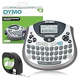 DYMO LetraTag LT-100T Beschriftungsgerät | Tragbares Etikettiergerät mit QWERTZ Tastatur | silber...