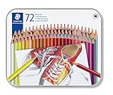 STAEDTLER Buntstifte, traditionelle Sechskantform, entsprechend Spielzeugrichtlinie EN71, Metalletui...