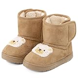 LACOFIA Kinder Mädchen Winterstiefel Kleinkind rutschfeste Schneestiefel Warme Outdoor Kinder...