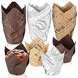 150 x Tulpe Muffinförmchen Muffins Papierförmchen, Muffinform Papier Cupcake Förmchen Cupcake,...