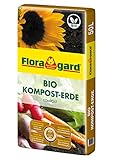 Floragard Bio Kompost-Erde 50 Liter – Pflanzerde für Blumen, Gemüse und Gehölze – mit...