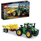 LEGO Technic John Deere 9620R 4WD Tractor, mit kippbarem Anhänger, klassisches Bauernhofspielzeug...