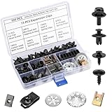 Samamoca 100 Stück Karosserieschrauben & Blechmutter Set – Auto Befestigungsclips mit...