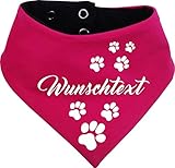 beidseitiges Multicolor Hunde Wende- Halstuch (Fb: pink-Navy) (Gr.3 - HU 36-44 cm) mit Ihrem...