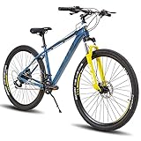 Hiland 29 Zoll Mountainbike Hardtail MTB 16 Gang schaltung mit Shimano Schaltwerk Lock-Out...