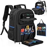 AKOZLIN strapazierfähige Werkzeugtasche mit gepolsterten Schultern und abnehmbarem...