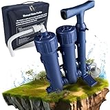 HYDROSOLVE Outdoor Tragbarer Wasserfilter Camping Notfall Wasseraufbereitungssystem mit Handpumpe...