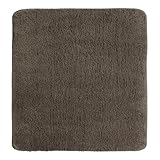 NYVI WC Vorleger NYVISpa Lasalle 50x50 cm Taupe Ohne Ausschnitt - Badvorleger - rutschfest,...