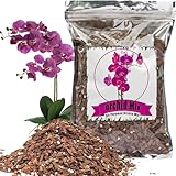 GOTVUGE Orchideenerde Orchideen-Substrat 10L - Orchideenrinde & organisches Perlit für Pflanzen -...