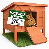 zooprinz großes Kleintierhaus mit klappbarem Dach – perfekt für draußen und drinnen –...