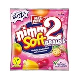 nimm2 Soft Brause – 1 x 345g Maxi Pack – Gefüllte Kaubonbons in vier Sorten mit Fruchtsaft,...