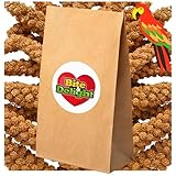 Bite & Delight 15kg Kolbenhirse Rot Ganzjähriges Vogelfutter Ziervögel Wellensittiche...