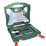 Bosch 50tlg. X-Line Titanium Bohrer und Schrauber Set (Holz, Stein und Metall, Zubehör...