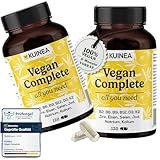 2x 120 Kapseln Vegan Complex - All in one Vitamine I 8-MONATS-VORRAT I Vitamin B12...