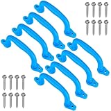 Dolibest 8er Klettergriffe, 18cm Haltegriffe Kinder Indoor Outdoor Spielturm Handgriffe für...