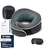 Proglobe Nackenkissen Flugzeug, Reisekissen 100% Memory Foam, Orthopädisches Nackenhörnchen, Für...
