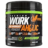 Engel Nutrition WORKAHOLIC Pre-Workout Booster | All-in-One Trainingsbooster für Leistung, Pump +...