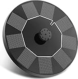 Solar Springbrunnen Teichpumpe für außen mit 6 Effekte Solar Wasserpumpe Solar schwimmender...