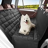 Hundedecke Auto Rückbank 4-in-1, 100% Wasserdicht, Rücksitz mit Seitenschutz, Hundesitz Auto...