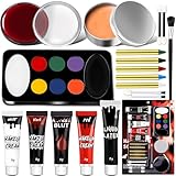 Halloween Schminke Set Erwachsene Kinder - Kunstblut Halloween Make up, Kinderschminke...