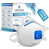 VEVOX® FFP3 Atemschutzmasken - Im 5er Set - mit Komfort Plus Abdichtung - Staubschutzmaske FFP3 mit...