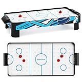 Sportime Airhockey Tischauflage Set | Mobiles, klappbares Air-Hockey Tischspiel mit Luft Gebläse |...