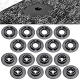 NIYATA 16 Stück Fußmatten Halter, 3D08645214PK 3D0864523B41, für Passat, Polo, Golf, Audi und...