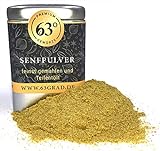 63 Grad - Senfpulver - Senfmehl 100% naturrein aus Senfkörnern, Senfsaat schonend getrocknet und...