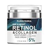 Purelyindia SUMAX Retinol-Gesichtscreme – Anti-Aging-Feuchtigkeitscreme mit Kollagen für tiefe...