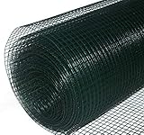 Volierendraht grün beschichtet Drahtgitter Drahtgeflecht Zaun Maschendrahtzaun Kaninchenzaun...