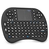 Rii i8 Mini Tastatur Wireless, Smart TV Tastatur, Kabellos Tastatur mit Touchpad, Mini Keyboard für...