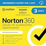 Norton 360 Deluxe mit extragroßer Backup-Kapazität – Amazon Exklusiv* 25GB zusätzlicher...