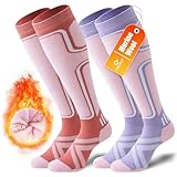 Cirorld 2 Paar Skisocken aus Merinowolle für Damen Herren, Wärmende Wolle Thermosocken Dicke...
