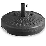 Casaria® Sonnenschirmständer 38 bis 48mm Mast Durchmesser Befüllbar Sonnenschirm Schirmständer...