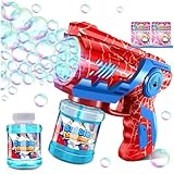 Seifenblasenpistole Seifenblasenmaschine Kinder Seifenblasen Machine: Bubble Gun LED Licht Kids...