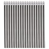 GRIRIW 80 Stück 80 Stück Radierbare Holzstifte mit Radiergummi Robuste Graphitmine Komfortabler...