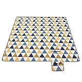 SONGMICS Picknickdecke, 200 x 200 cm, groß, Campingdecke, für Park, Garten, Strand, wasserdicht,...