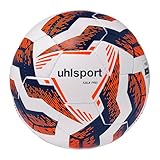 uhlsport Hallen-Fußball Futsal-Ball - Sala Pro - Größe 4, weiß/Marine/Fluo orange