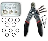 Just Clips - Werkzeugset, enthält 1 Sprengringzange, 1 patentierten ClipKey und 1,27 cm...