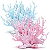 2 Stück Aquarium Künstliche Korallen, Kunststoff Korallenpflanzen Landschaft Dekoration für...
