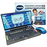 VTech Explorer Laptop Pro – Bilingualer Lerncomputer mit lehrreichen Spielen aus 8 Kategorien wie...