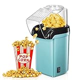1200w Popcornmaschine,Mini Popcorn Maker,Einfach zu Verwenden Heißluft Maschine,2 Minuten schnelles...