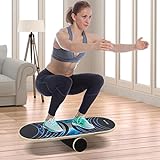 KAHOO Balance Board aus Holz, Balancebrett, Balance Trainer Trickboard für zuhause, Gleichgewicht &...