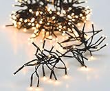 LED Lichterkette warm weiß mit Timer - 8 m / 400 LED - Weihnachtsbaum Beleuchtung mit...