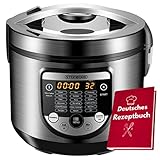 18in1 Multikocher Schongarer | 900 Watt | 5 Liter | Reiskocher | Dampfgarer | Speisewärmer |...