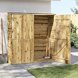 Garten-Geräteschuppen 163x50x171 cm Kiefernholz Imprägniert, Gerätehaus Wetterfester...