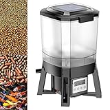 Wiltec CFF-206 solarbetriebener Fischfutter Automat, programmierbarer Futterspender mit 6 Liter...